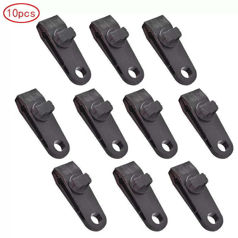 Outdoor tent fixed plastic clip for securing canopies in windy conditions