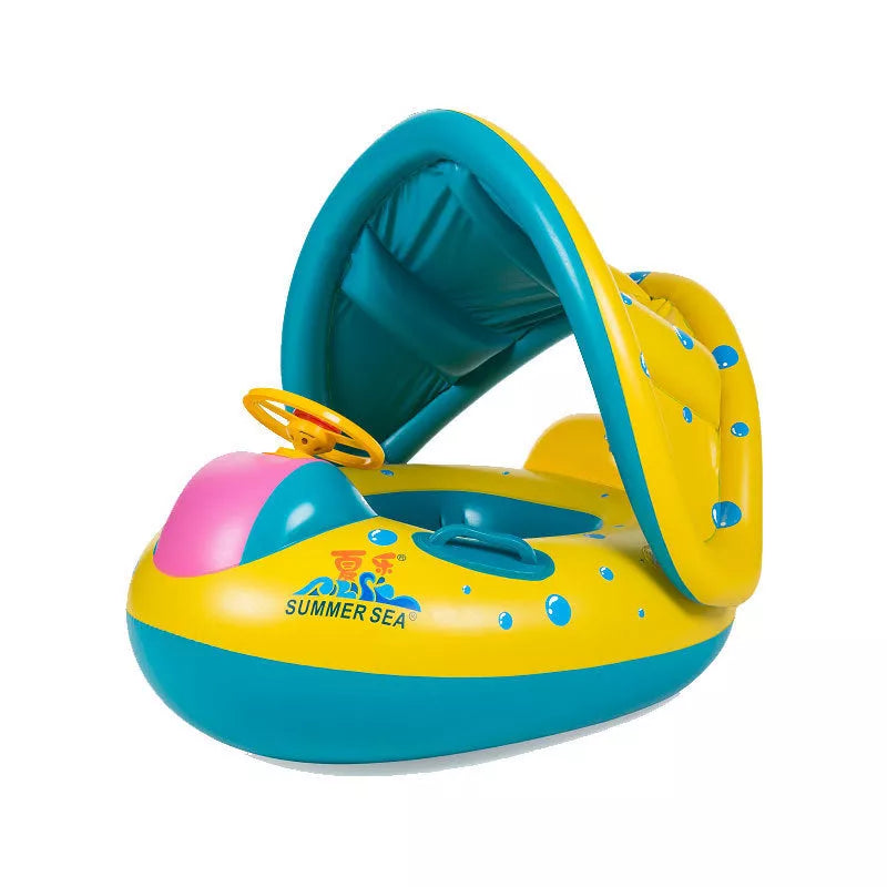 Infant inflatable swimmer with cartoon pattern in Summer Yacht color