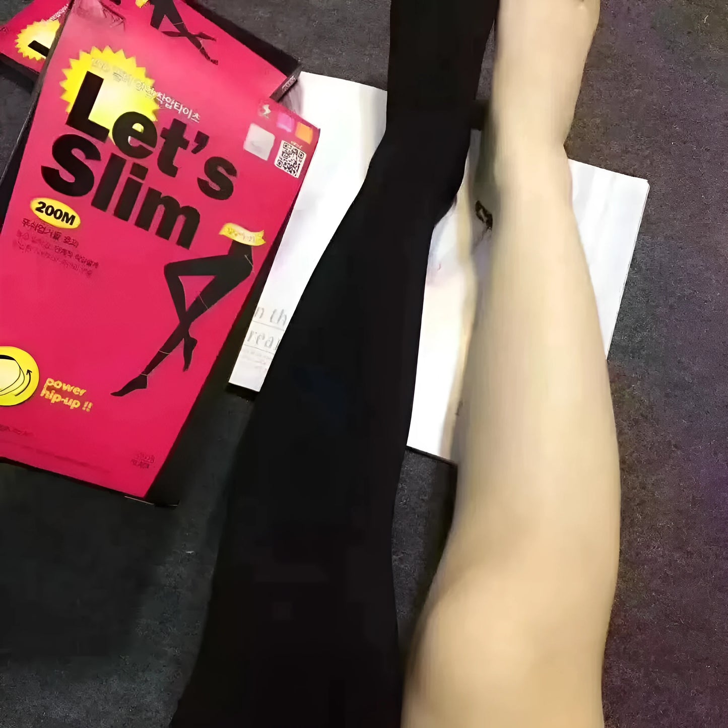 Beige stovepipe compression socks for hip and abdomen lifting support