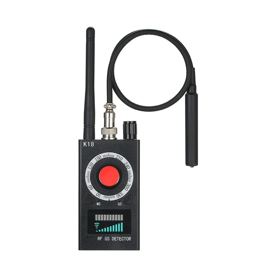 K18 Multi-function Anti Detector Bug Mini Audio Spy Camera with GSM Finder in black