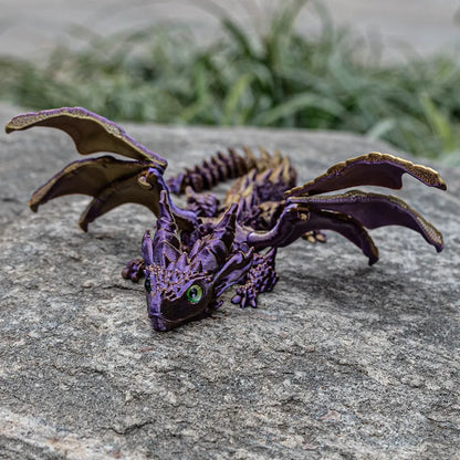 Red and gold 3D printed plastic dragon wings decoration for costumes.