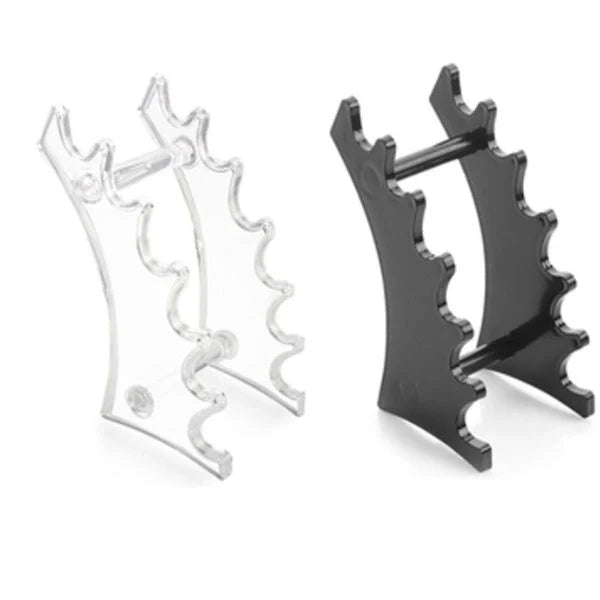 14-hole makeup brush holder in various colors for organized brush storage and drying