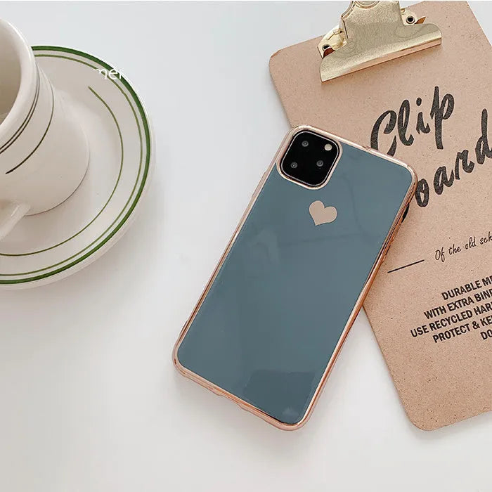 TPU iPhone case in solid colour, slim back cover design for models 6 to 11 Pro Max