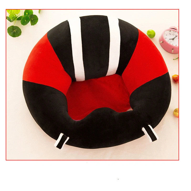 Baby Learning Seat Plush Toy Safety Dining Chair in animal design for infants