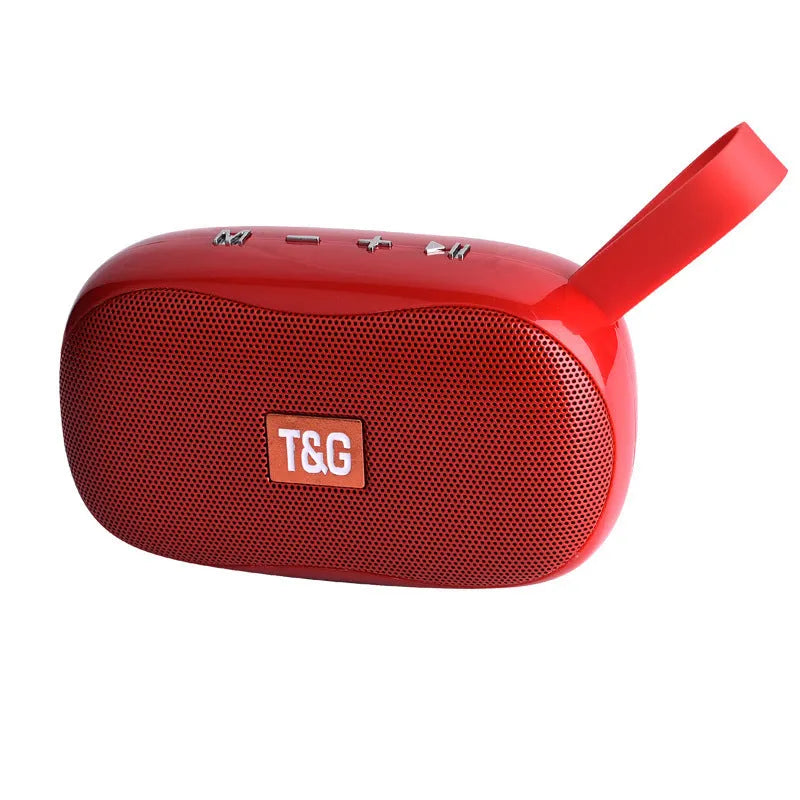 TG173 portable Bluetooth speaker in black, 121x45.5x70.8mm, with 52mm driver and 5W power.