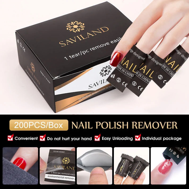 Quick-Release Nail Polish Remover Wraps for effortless and eco-friendly polish removal