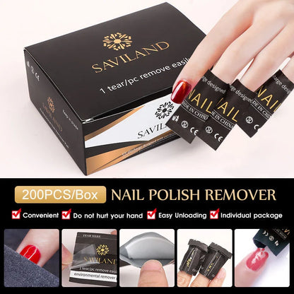 Quick-Release Nail Polish Remover Wraps for effortless and eco-friendly polish removal