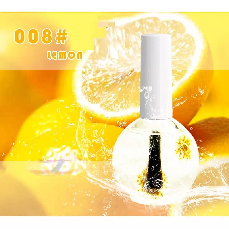 Dried Flower Nail Treatment Oil in 15ml bottle with natural ingredients for nail care