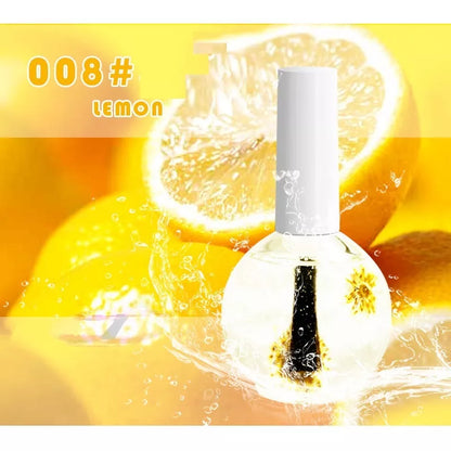 Dried Flower Nail Treatment Oil in 15ml bottle with natural ingredients for nail care