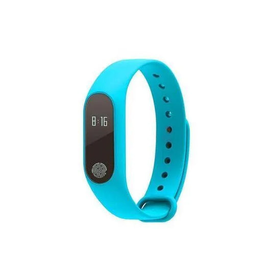 Motion intelligent hand ring in black on wrist showing heart rate display, waterproof design for swimming