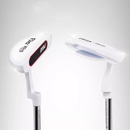 Children's golf training push rod with zinc-aluminum alloy head in multiple colors