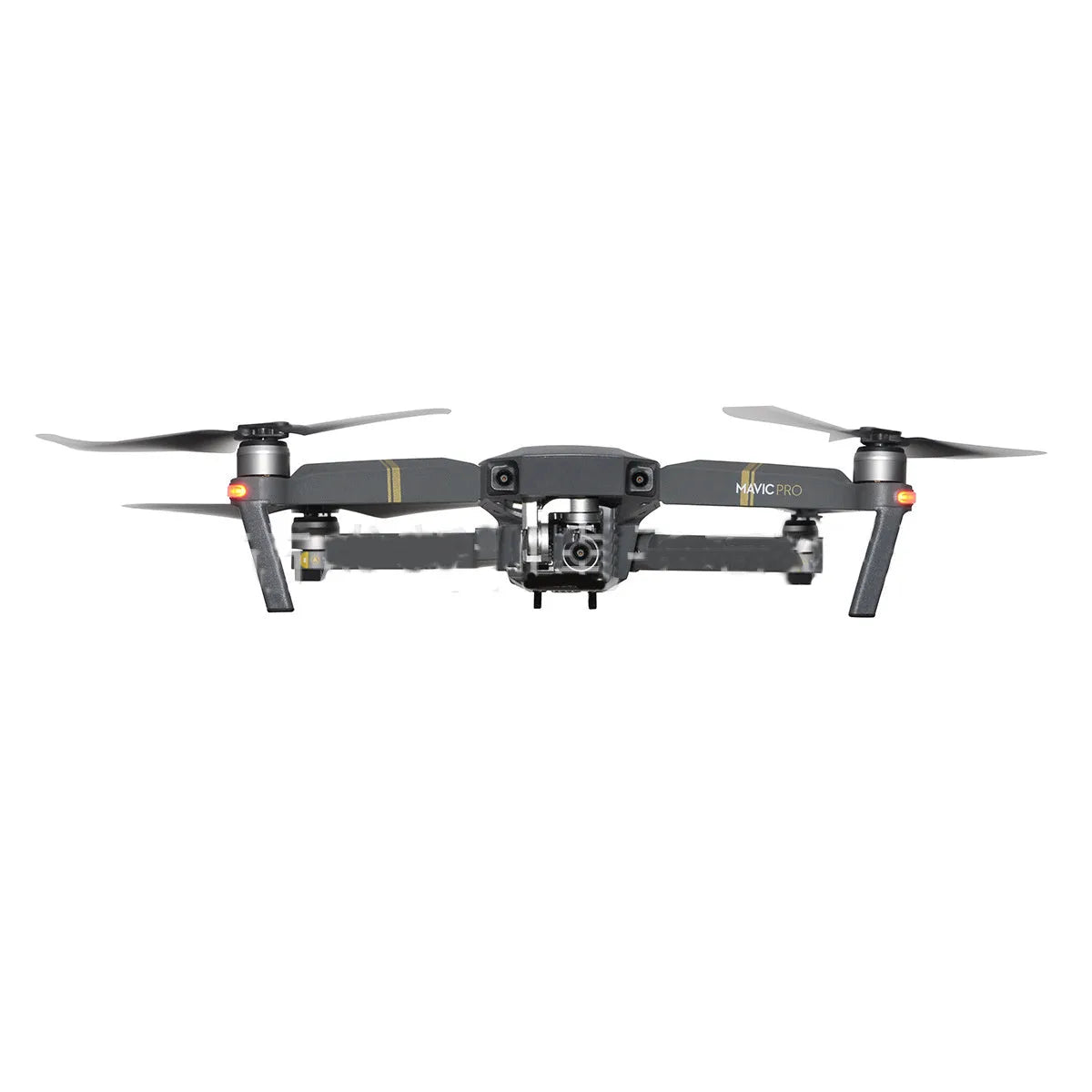 DJI Mavic drone camera with a selection of slim ND, UV, and CPL screw-on filters laid out beside it.
