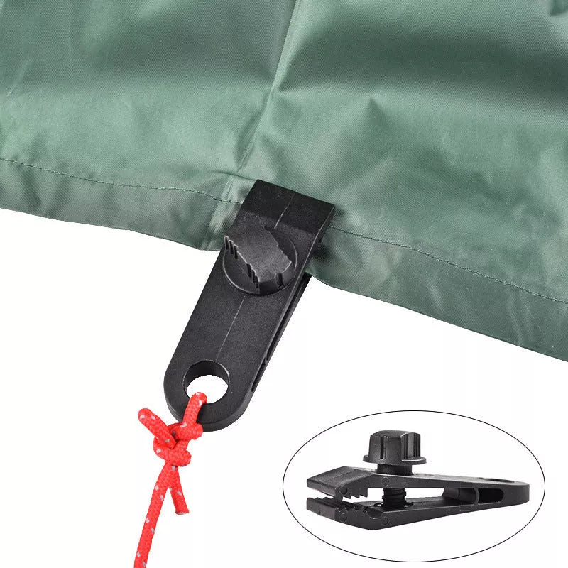 Outdoor tent fixed plastic clip for securing canopies in windy conditions