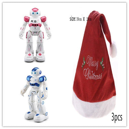 A remote-controlled robot toy with music and dance features, designed for children's entertainment and engagement.