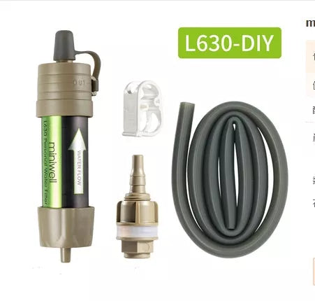 Outdoor water purifier straw with medical-grade filtration for safe drinking water