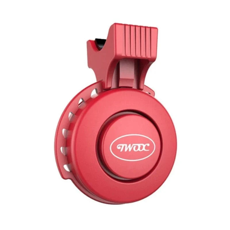 Compact bicycle horn with built-in Bluetooth speaker, available in multiple color options