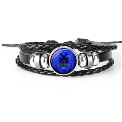 Stylish zodiac constellation bracelet with 12 zodiac sign design options