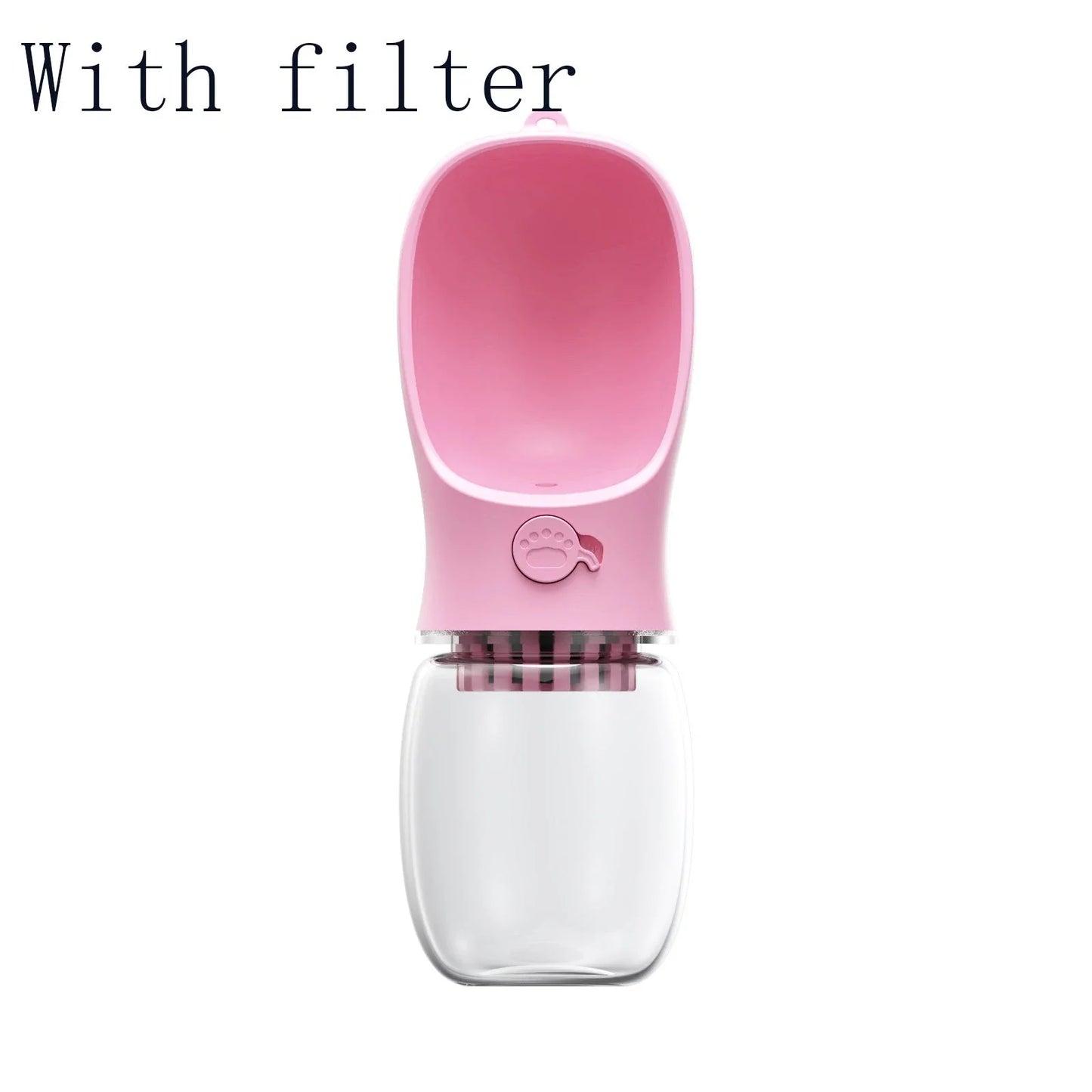 Durable and portable pet water bottle with eco-friendly materials and easy-to-use design for outdoor adventures with your furry friend