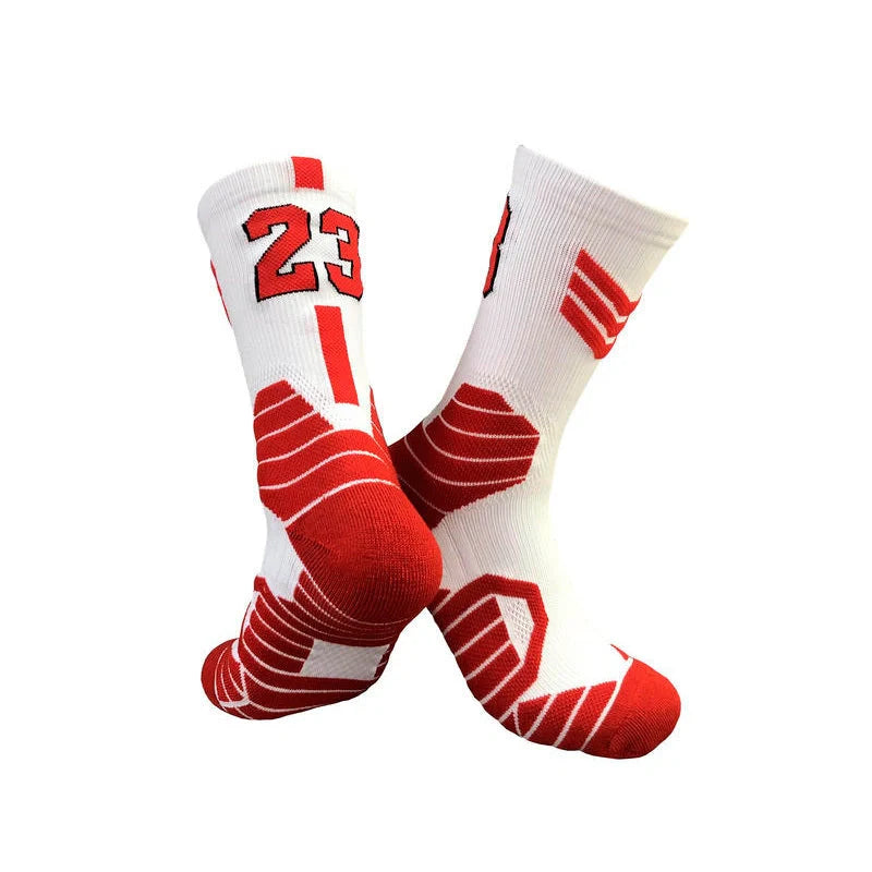 Premium basketball socks with moisture-wicking technology and supportive fit for enhanced sports performance