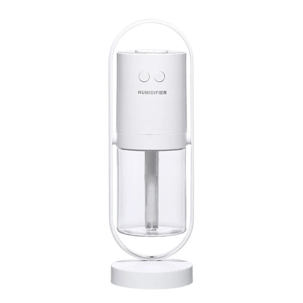 USB Air Humidifier with colorful night light projection for home and car use