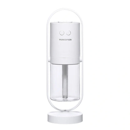 USB Air Humidifier with colorful night light projection for home and car use