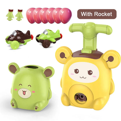 Inertia Flying Power Balloon Car in various designs, perfect for educational play