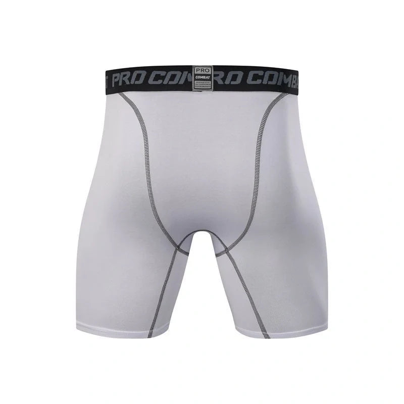 Men's black and white milk silk sports tights for spring and summer activities.