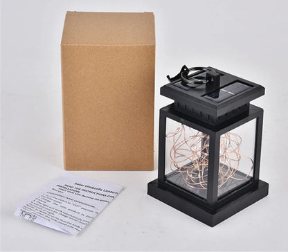 Solar Star Light garden decoration with 30 LED beads in outdoor setting