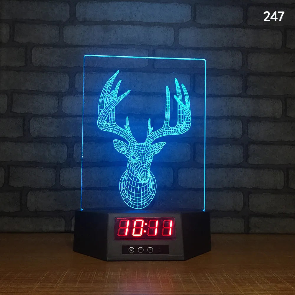 Glowing 3D dolphin LED night light on a table with remote control