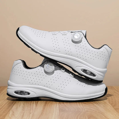 Low-top black mesh casual tennis shoes with cross shoulder straps and white composite sole