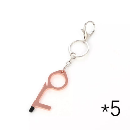 Alloy protective door opener keychain in various colors