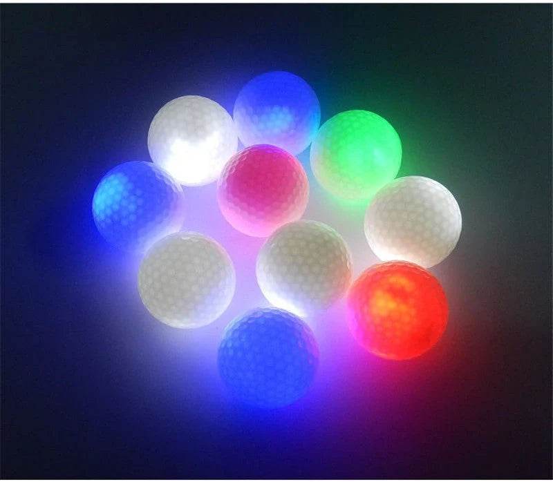 Bright LED Flashing Golf Ball for nighttime play, available in multiple colors.