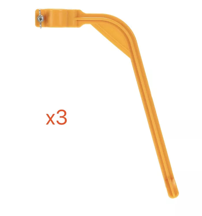 Yellow plastic golf swing trainer for improving swing accuracy and distance