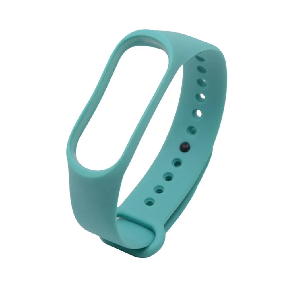 Silicone replacement strap for Xiaomi Mi Band 3 fitness tracker in multiple colour options