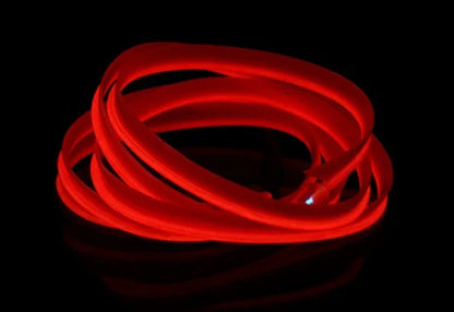 Flexible LED strip lights in various colors for neon party decor, bicycle, and dance lighting
