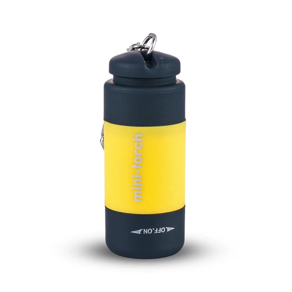 Compact, USB-rechargeable LED flashlight with vibrant color options, perfect for everyday carry and emergencies