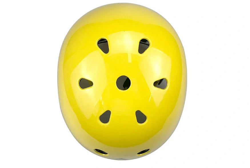 Children's roller skating protective helmet in Blue, Black, and Yellow with ABS outer shell