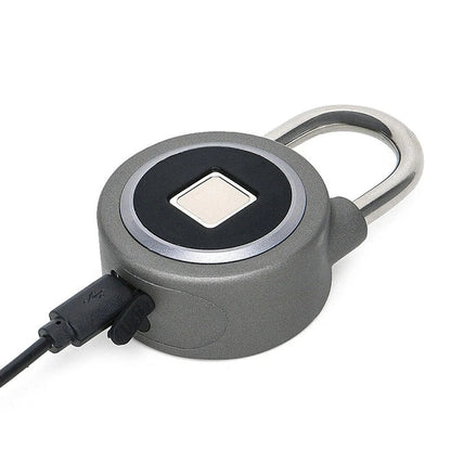 Bluetooth fingerprint padlock with durable aluminum alloy body and stainless steel locking mechanism