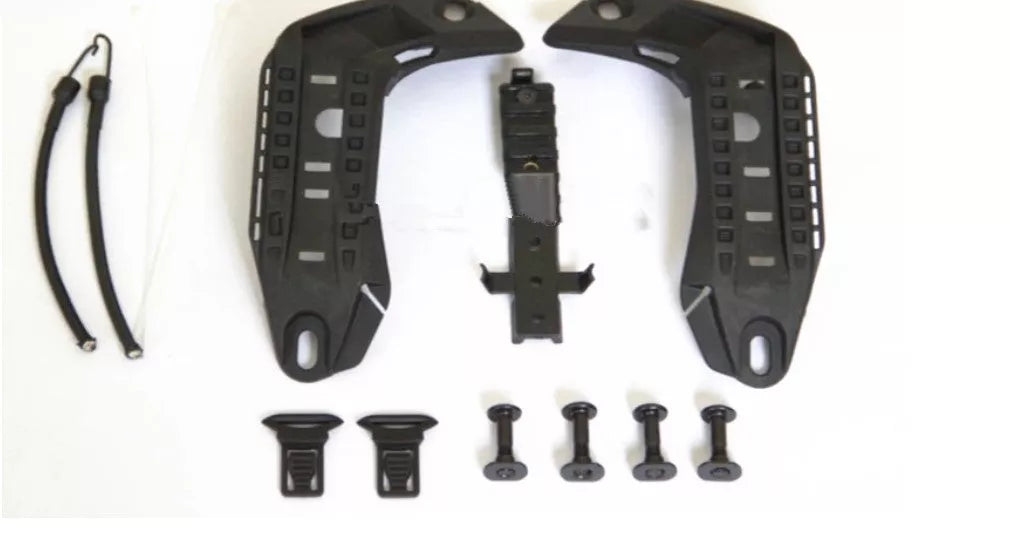 Tactical helmet guide rail 2 slider accessories in black sand army green, 20mm size