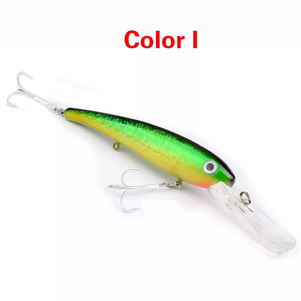 20CM Glossy Mino Fishing Lure with vibrant colors and durable ABS construction