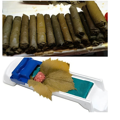 Home sushi machine measuring 37.3cm for creating vegetable and meat rolls with push mechanism