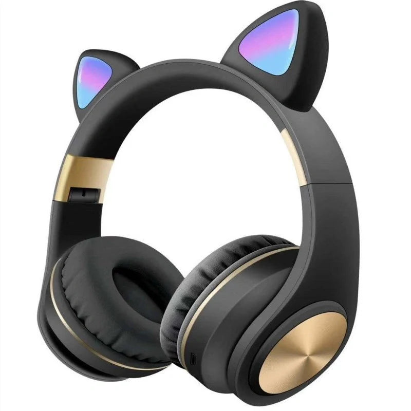 Wireless Cat Ear Bluetooth Headset in various colors with 10-meter range