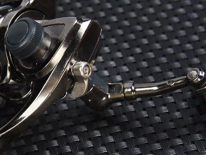 Mini 100 all metal fishing reel with high-strength folding rocker arm