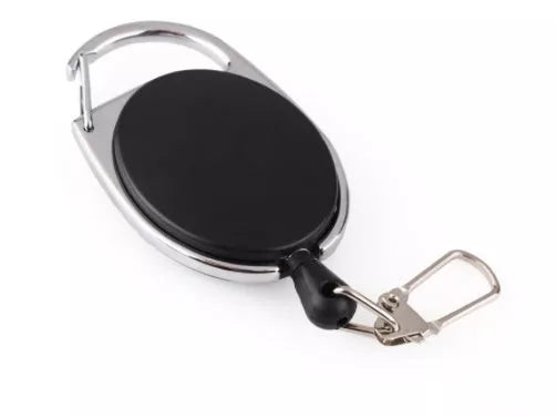 4-in-1 Fishing Knot Tyer Tool with stainless steel body and nubuck leather handle