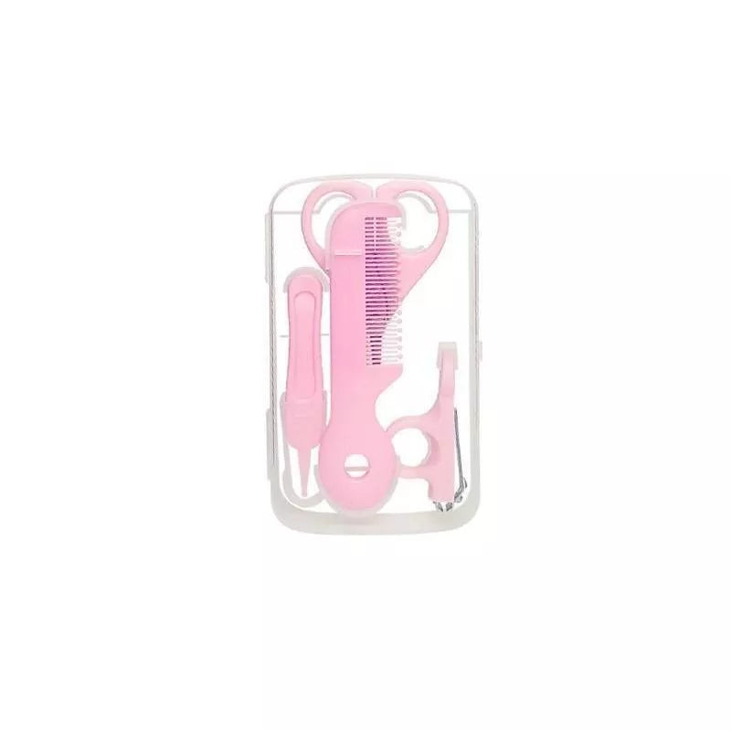 Baby nail clipper scissors and file set in stainless steel for safe nail care