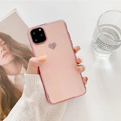 TPU iPhone case in solid colour, slim back cover design for models 6 to 11 Pro Max