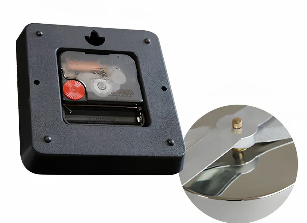 25-inch black solar wall clock with laser-engraved numbers and European round design