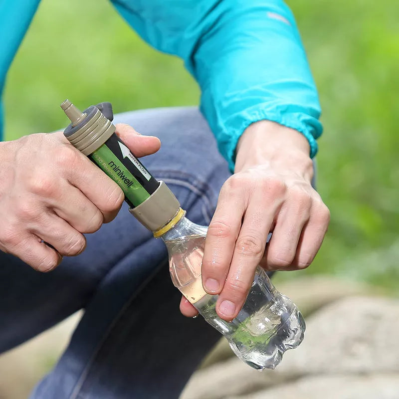 Miniwell L630 Outdoor Water Purification Straw with 0.1 micron filter for safe drinking water