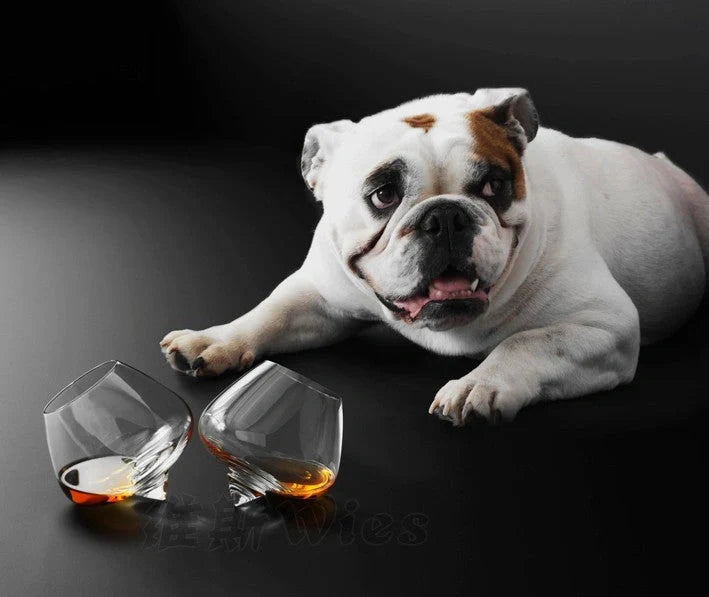 Crystal whiskey glass with wide belly for enhanced aroma and flavor