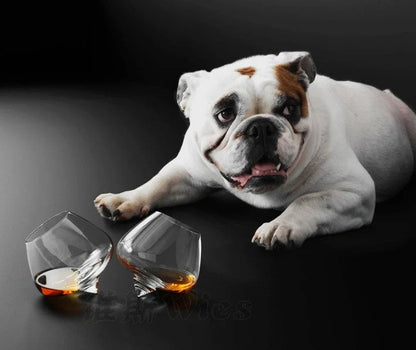 Crystal whiskey glass with wide belly for enhanced aroma and flavor